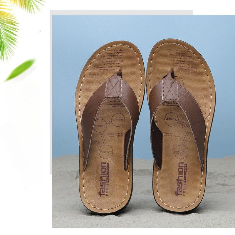 Outdoor Lighting Trends - 2026 Herren Leder Flip-Flops Outdoor Strand