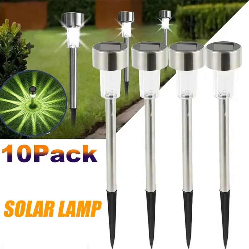 Outdoor Lighting Ground - Solar-Außenleuchten, Gartenlampe, solarbetrieben, wasserdicht, Landschaftspfad im