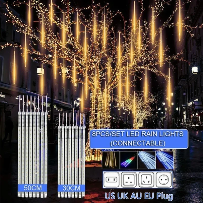 Outdoor Lighting Youtube - 30 cm/50 cm Wasserdichte Meteorschauer Regen