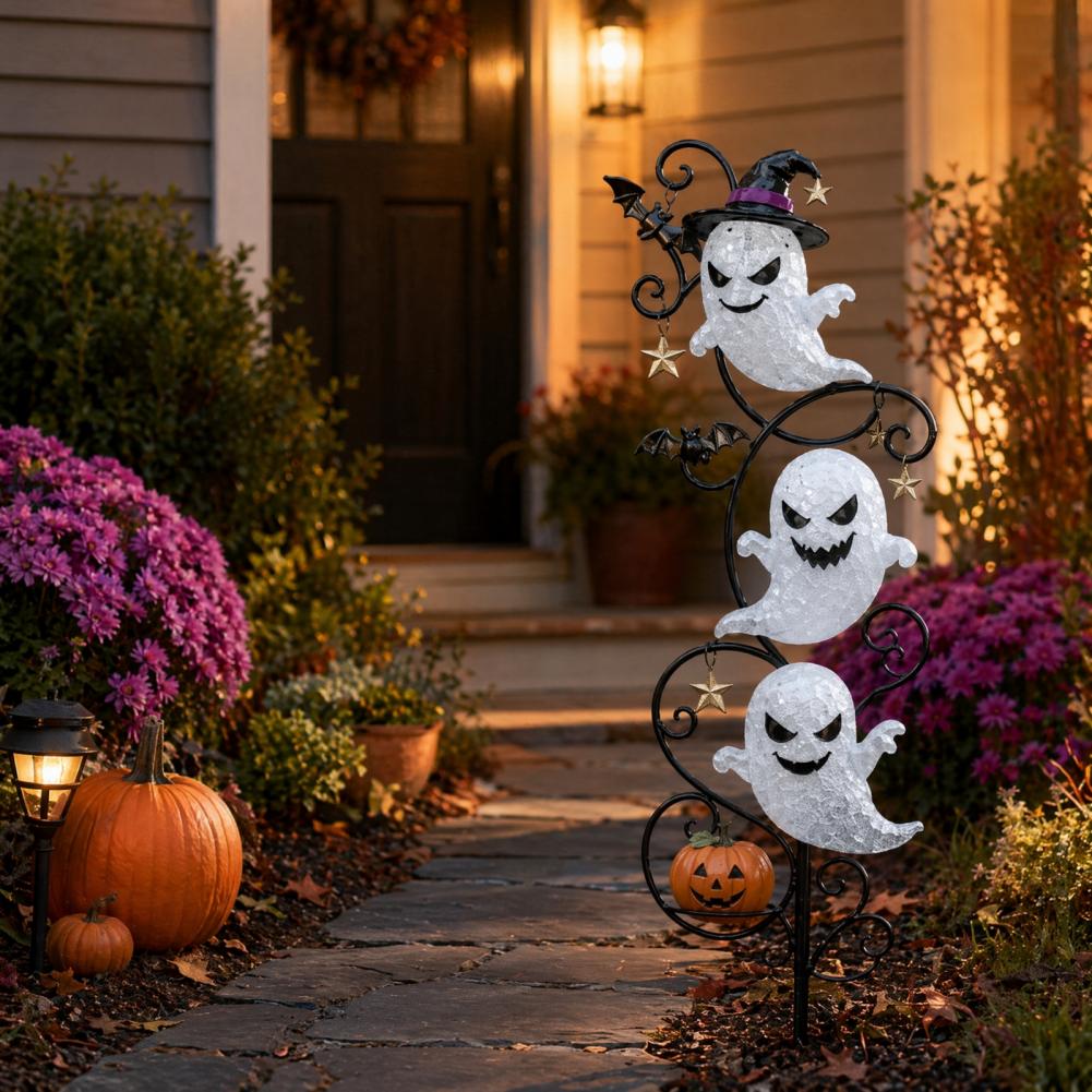 Outdoor Lighting Ground - Halloween-wasserdichte LED-Bodenlampe, Outdoor-Gartenweg-Dekoration für gruselige Feiertagsbeleuchtung