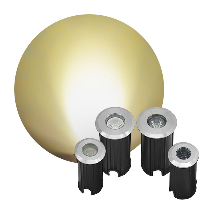 Ground Light Recessed - 1W/3W DC12v IP65 Wasserdichter LED-Landschafts-Bodenstrahler für