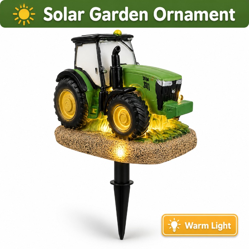 Outdoor Lighting Yard Stakes - Solarbetriebene Gartenleuchte mit Erdspieß, Warmweiße LED-Beleuchtung,