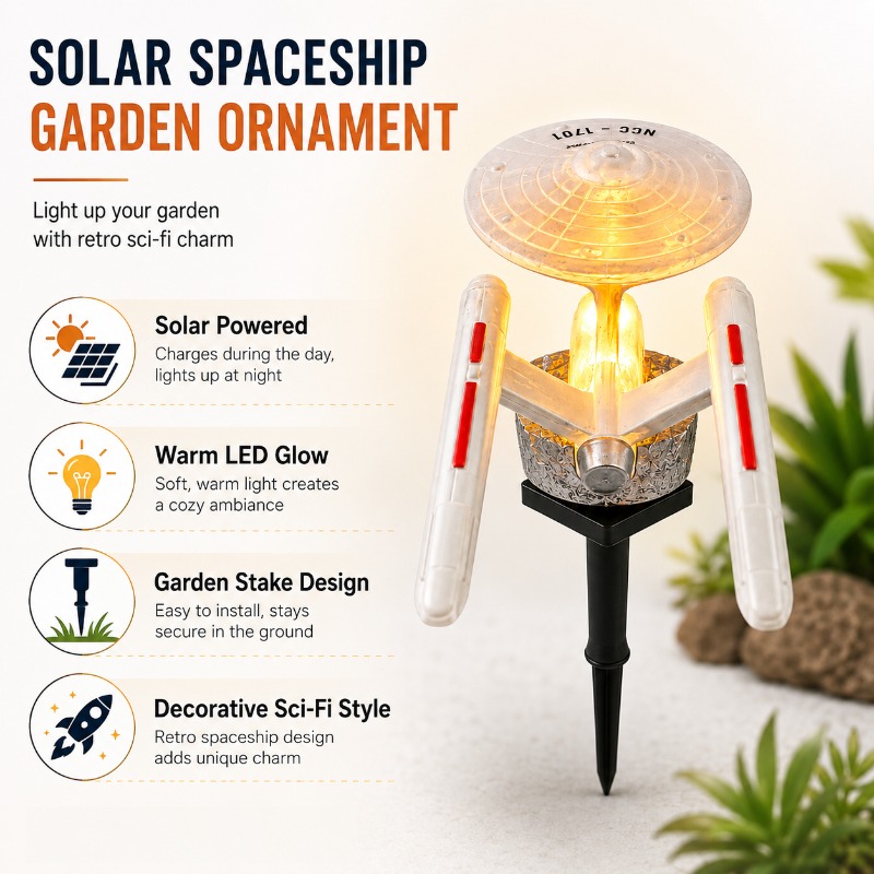 Star Trek USS Enterprise Solar – Outdoor Lighting Yard Stakes Bewertung und Preis