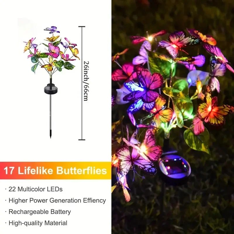Solar-LED-Schmetterlings-Garte – Outdoor Lighting Ground Bewertung und Preis