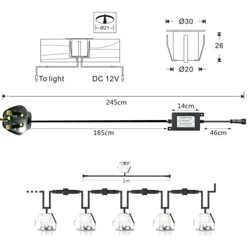 32mm LED Einbau-Terrassenleuch – Ground Light Recessed Bewertung und Preis