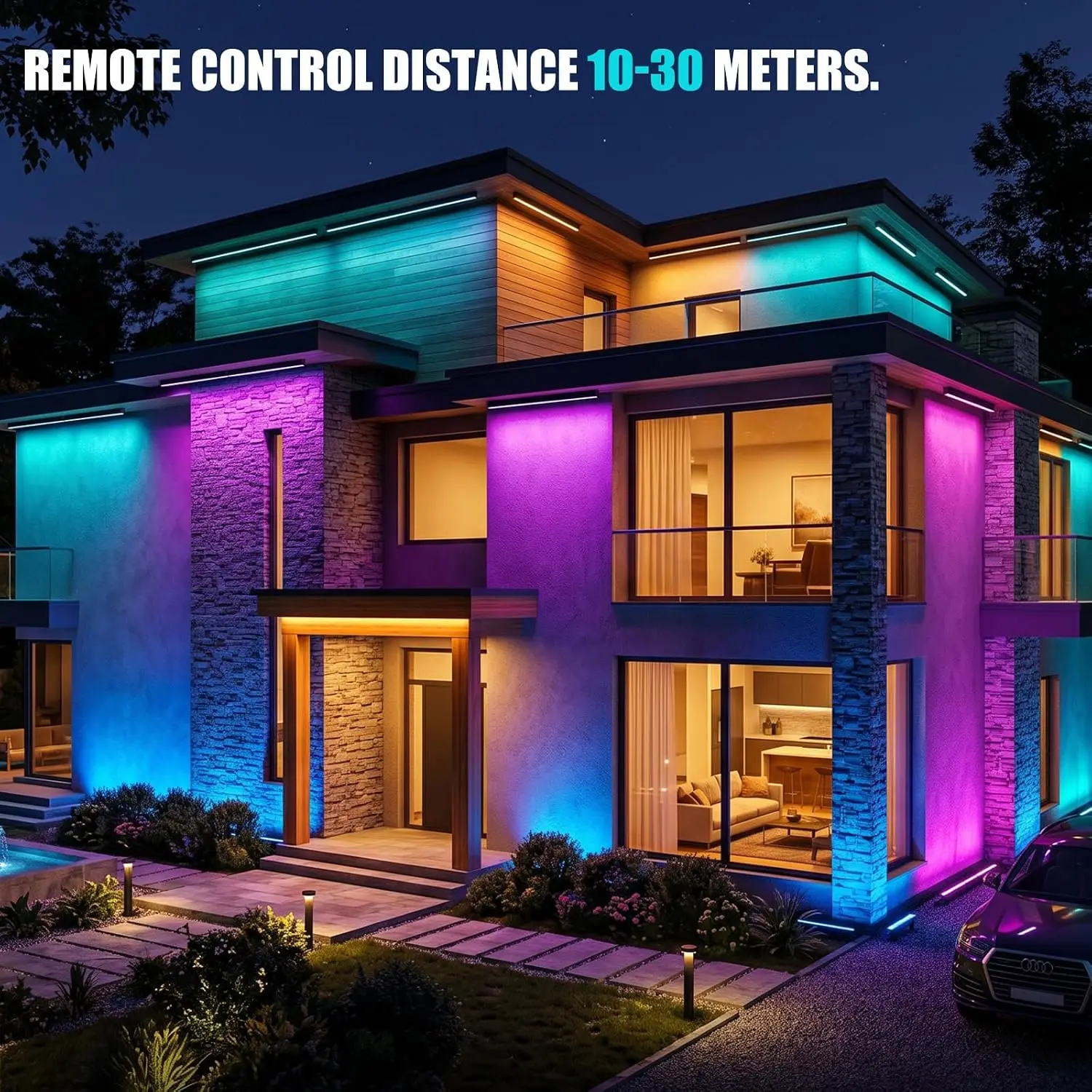 2er-Pack RGB-Wandfluterleuchte – Color Changing Outdoor Bewertung und Preis