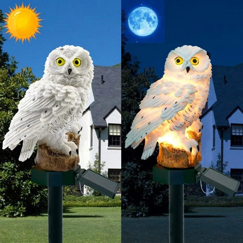 Solar-Eulen-Statue Gartenleuch – Outdoor Lighting Ground Bewertung und Preis